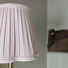Load image into Gallery viewer, OTTILIE LAMPSHADE IN ROSE STRIPE - CANDLE CLIP
