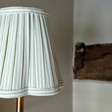 Load image into Gallery viewer, OTTILIE LAMPSHADE IN MINT STRIPE - CANDLE CLIP
