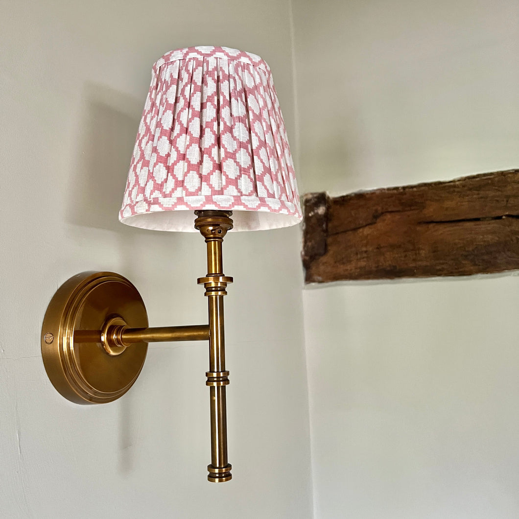 JEMIMA LAMPSHADE IN ROSE - CANDLE CLIP