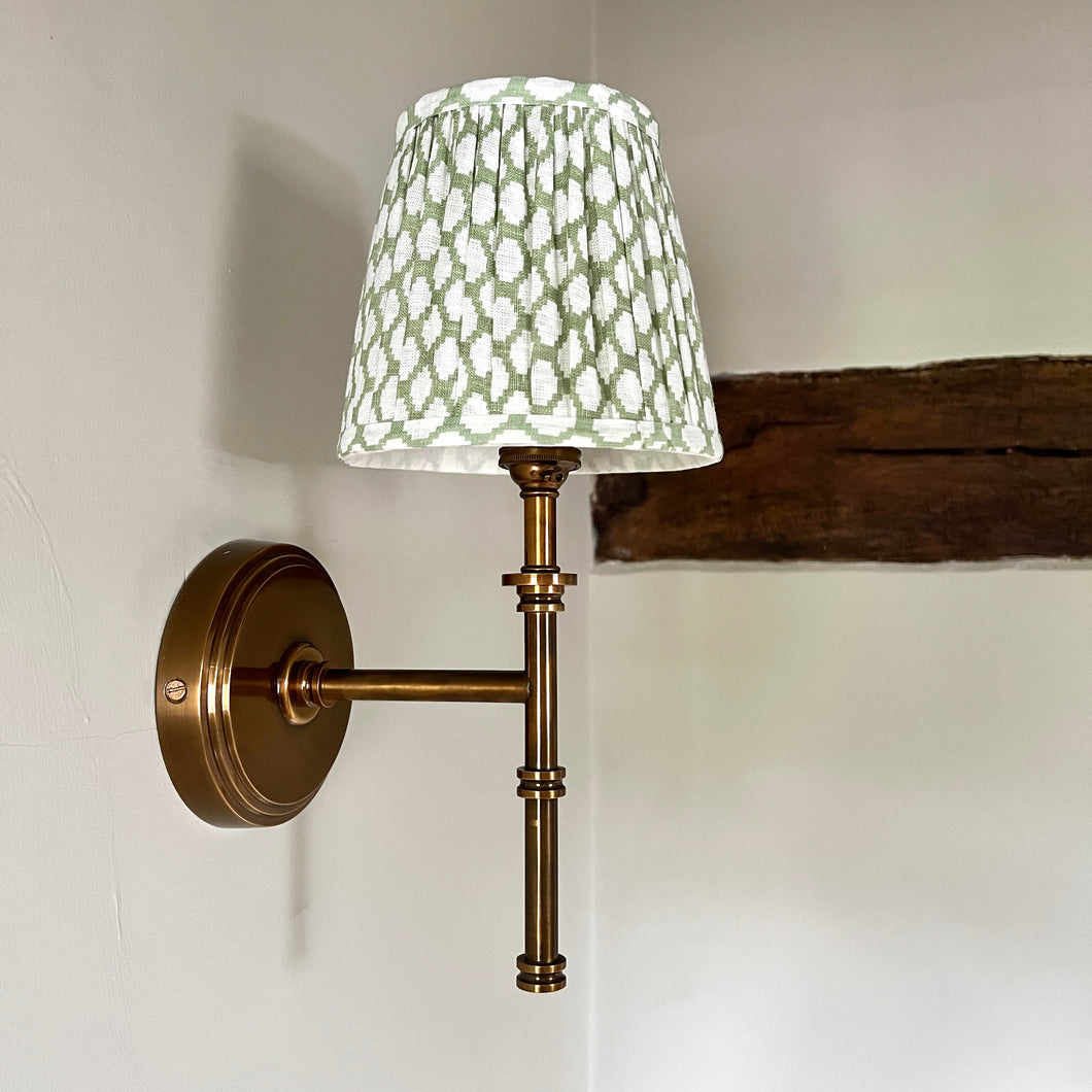 JEMIMA LAMPSHADE IN SAGE - CANDLE CLIP