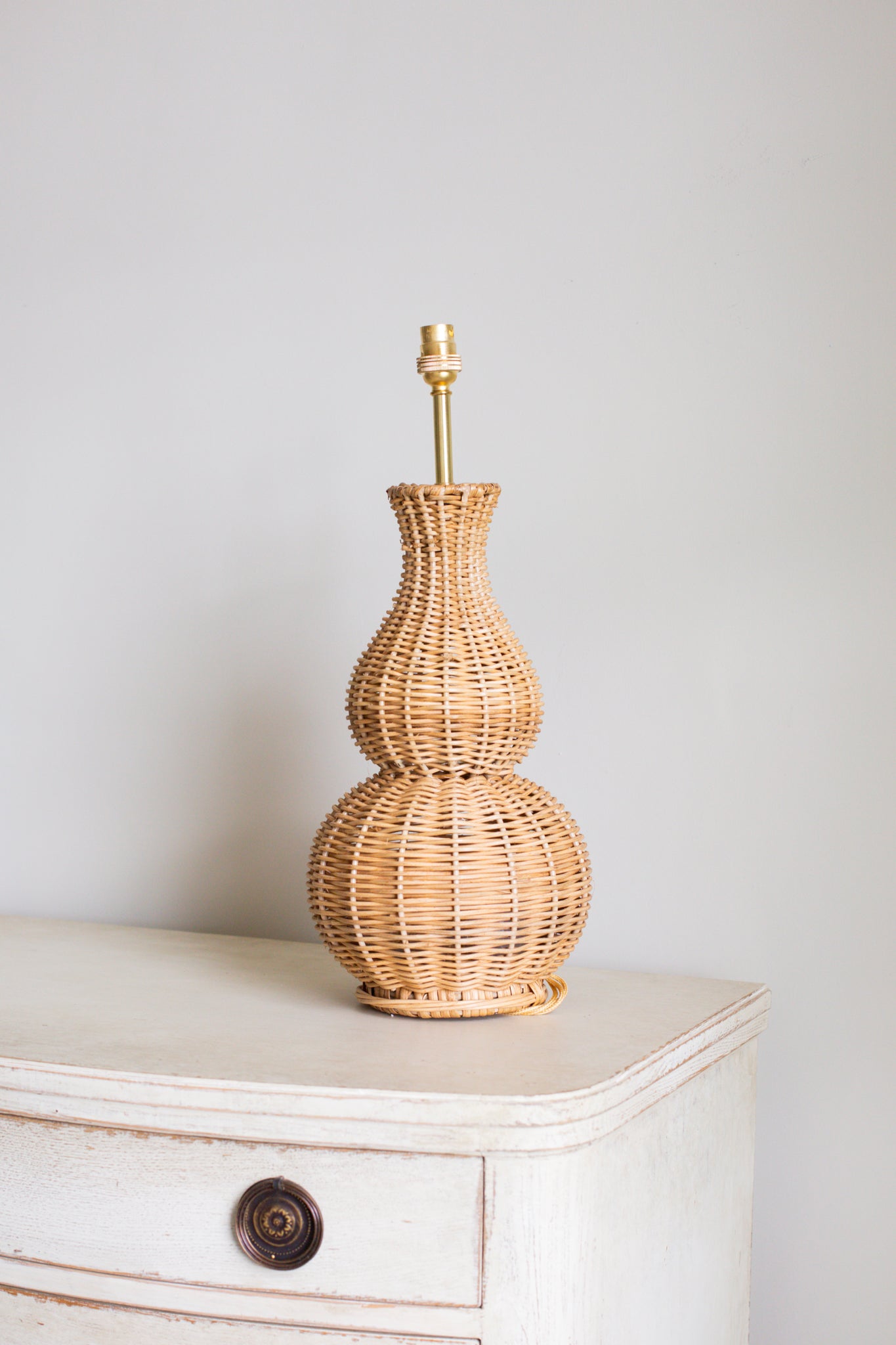 RATTAN GOURD LAMP BASE