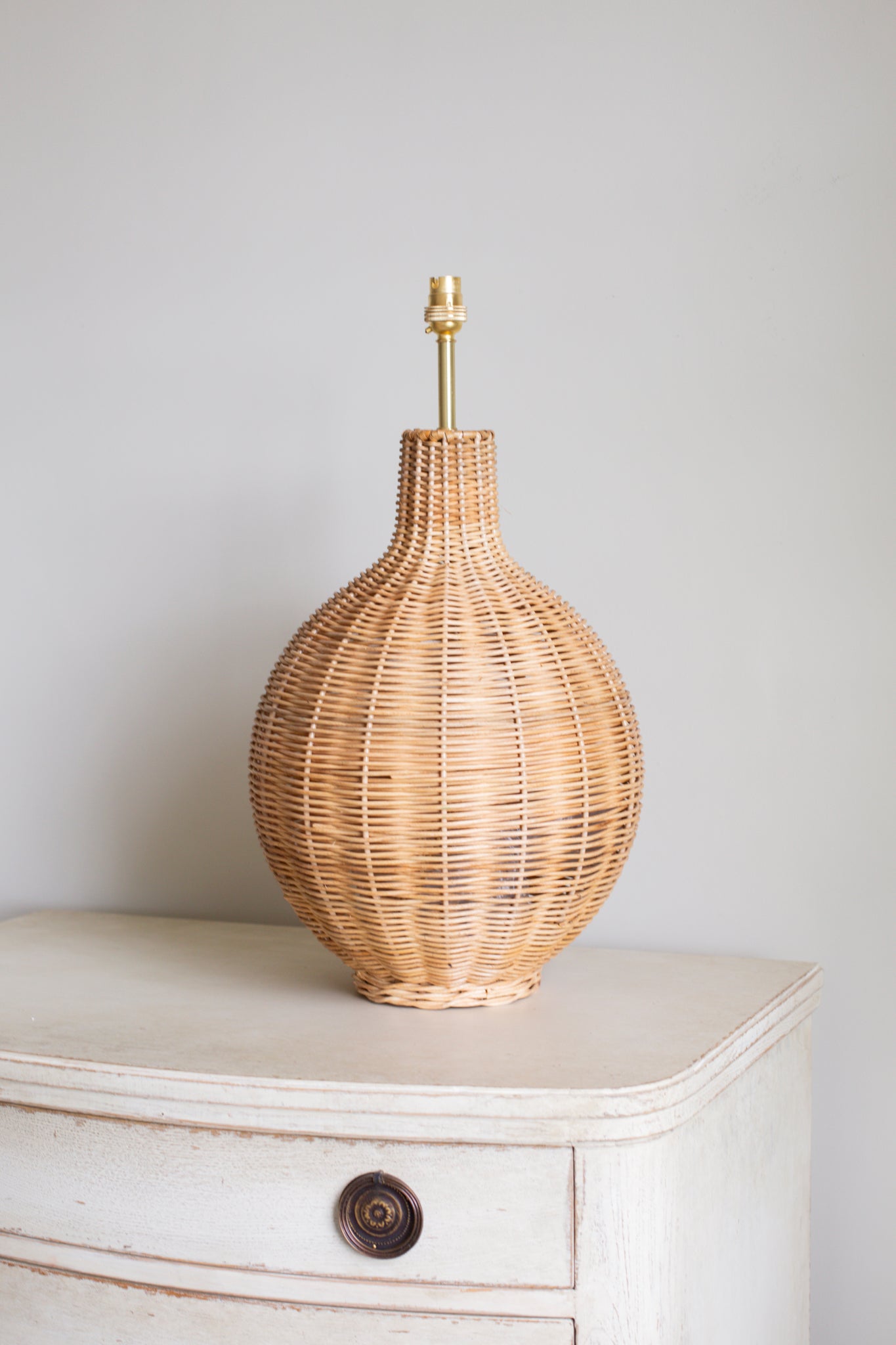 RATTAN FIG LAMP BASE