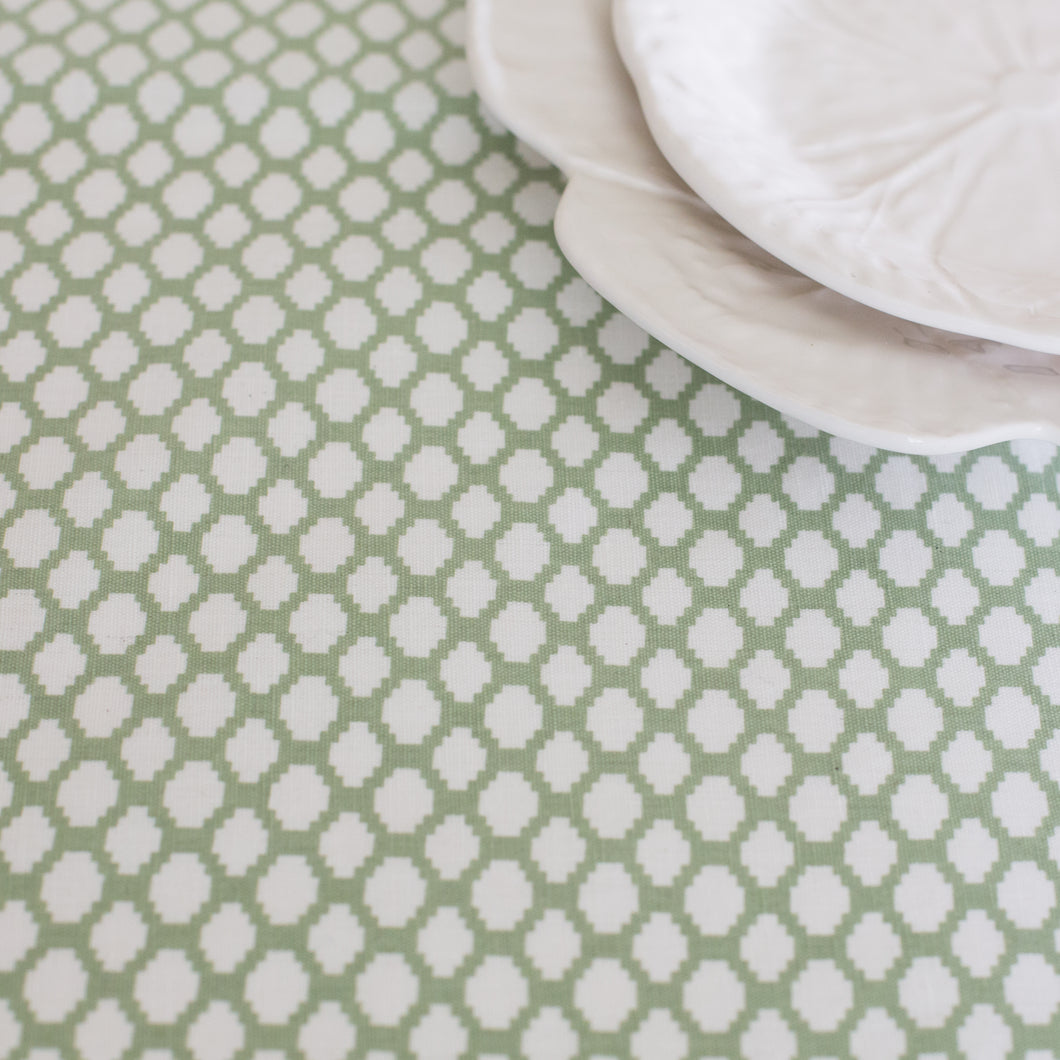 JEMIMA OILCLOTH IN SAGE - SMALL