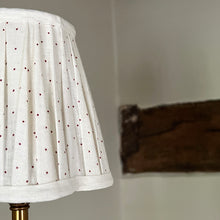 Load image into Gallery viewer, OTTILIE LAMPSHADE IN DOTTY RED - CANDLE CLIP
