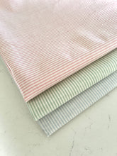 Load image into Gallery viewer, STRIPED OILCLOTH IN SAGE - MEDIUM AND LARGE
