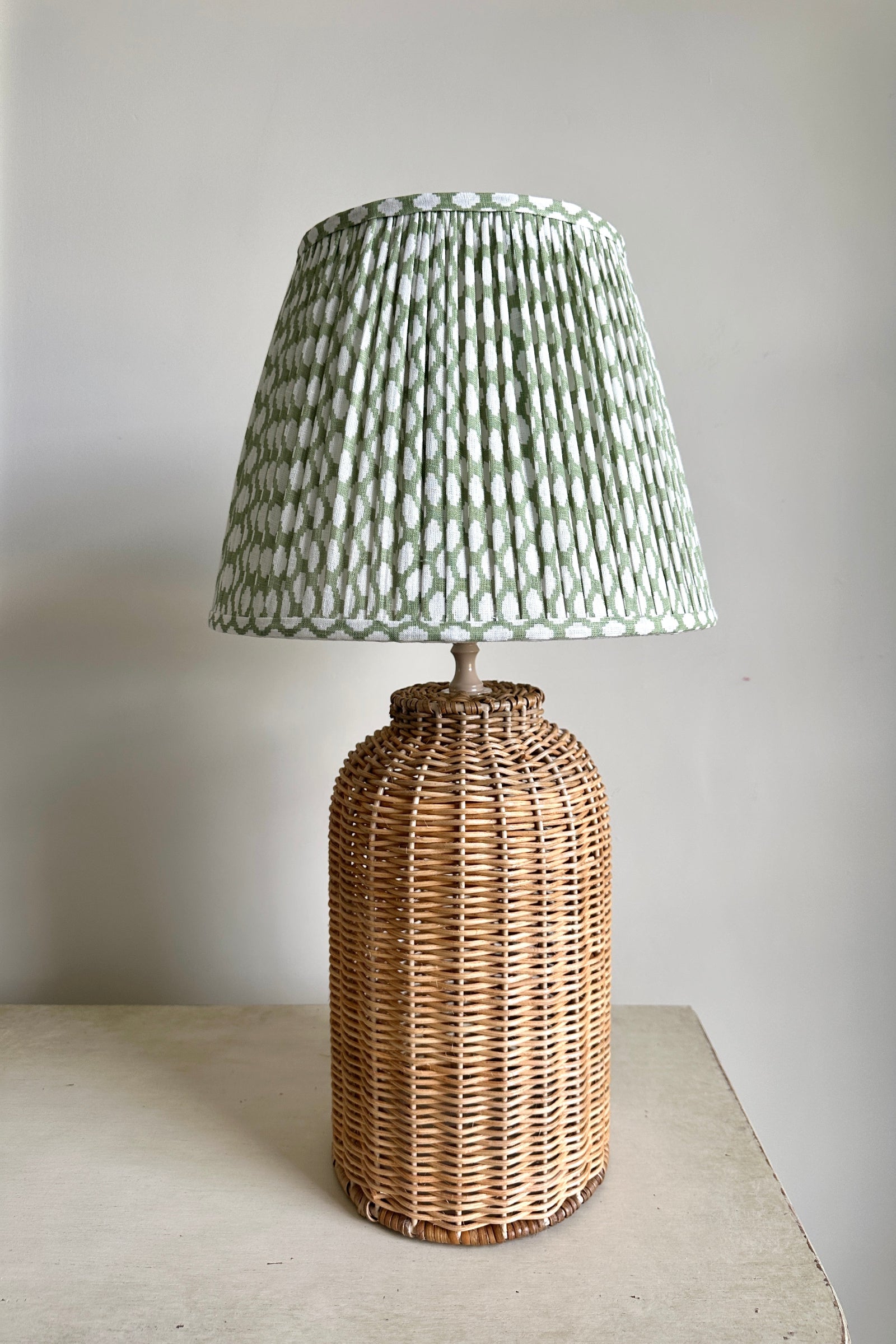 RATTAN MILK CHURN LAMP BASE