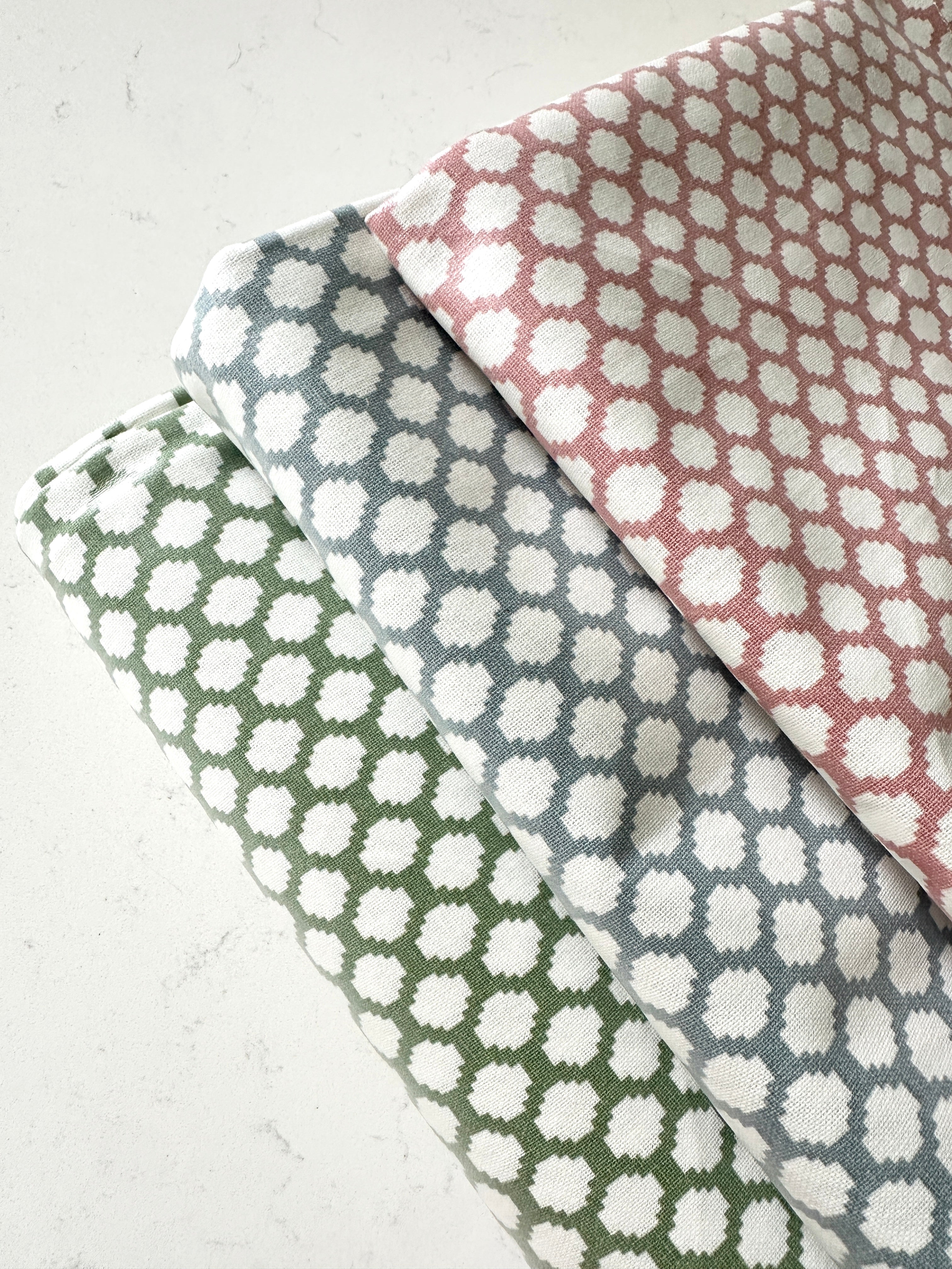 JEMIMA OILCLOTH IN SLATE BLUE - LARGE AND MEDIUM