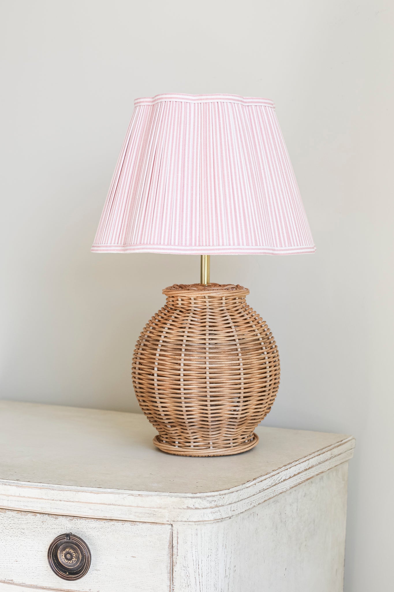 RATTAN SMALL BALL LAMP BASE