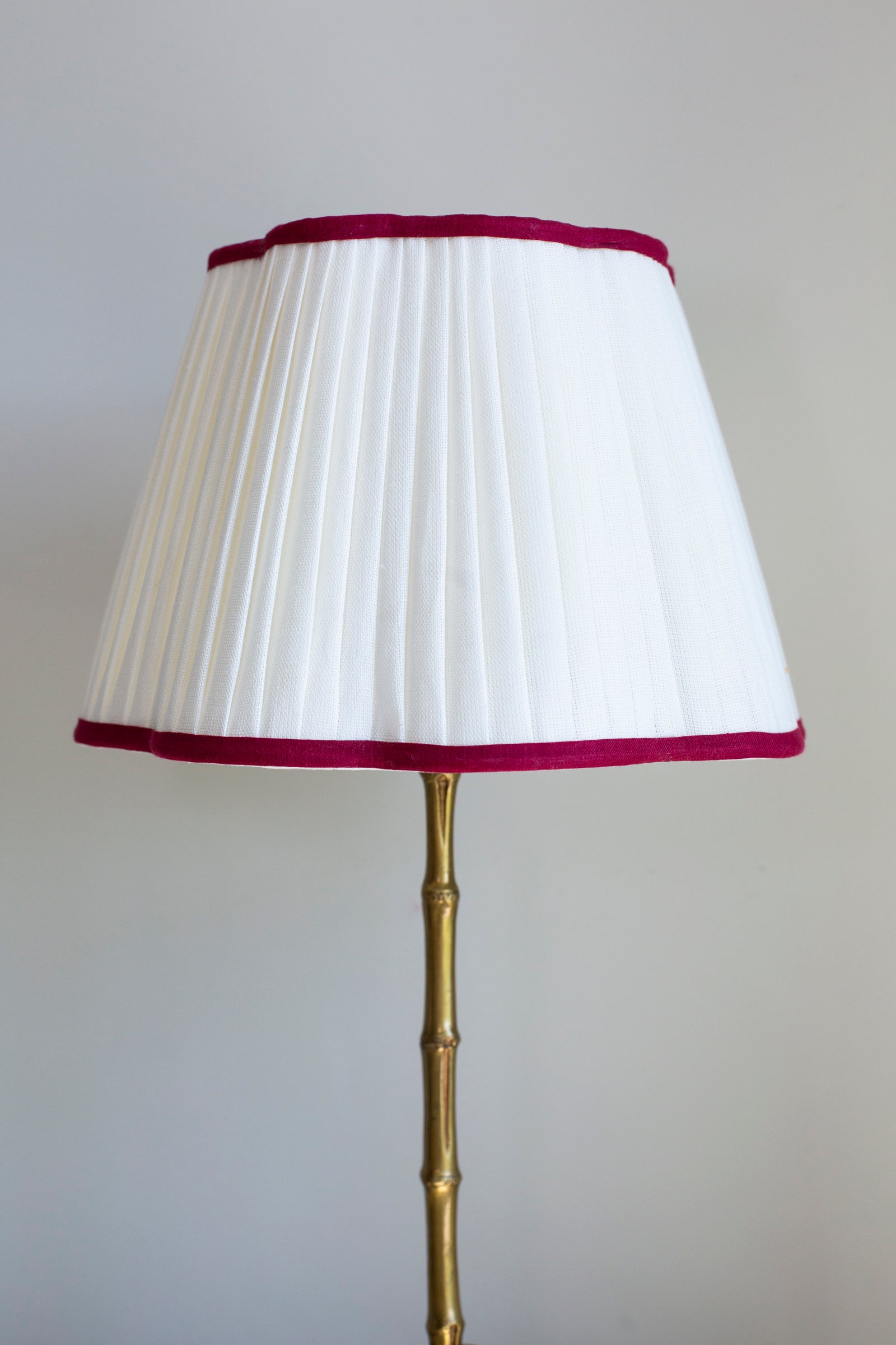 OTTILIE LAMPSHADE WITH RUBY TRIM