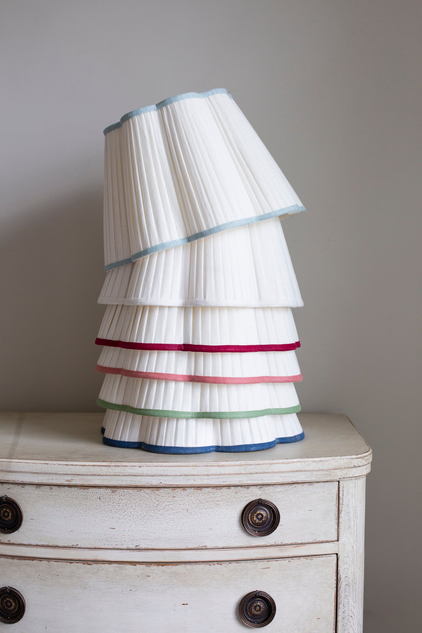 OTTILIE LAMPSHADE WITH BLUEBELL TRIM