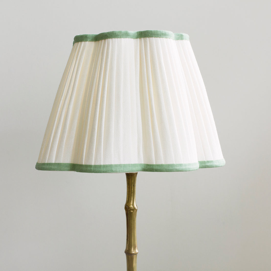 OTTILIE LAMPSHADE WITH SAGE TRIM