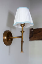 Load image into Gallery viewer, OTTILIE LAMPSHADE WITH BLUEBELL TRIM - CANDLE CLIP
