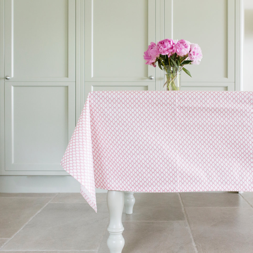 JEMIMA OILCLOTH IN ROSE - LARGE