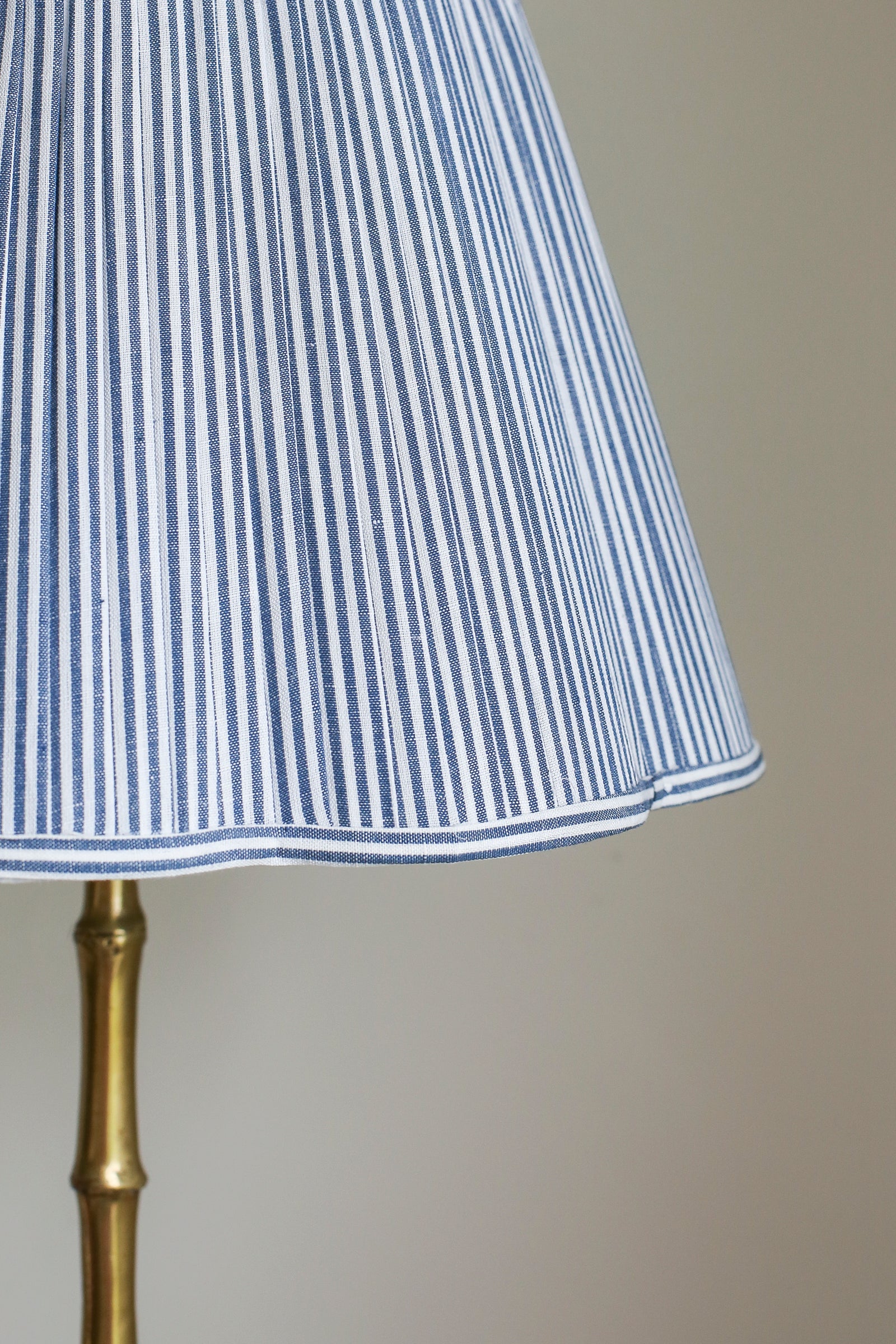 OTTILIE LAMPSHADE IN NAVY STRIPE - CANDLE CLIP