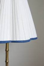 Load image into Gallery viewer, OTTILIE LAMPSHADE WITH NAVY TRIM
