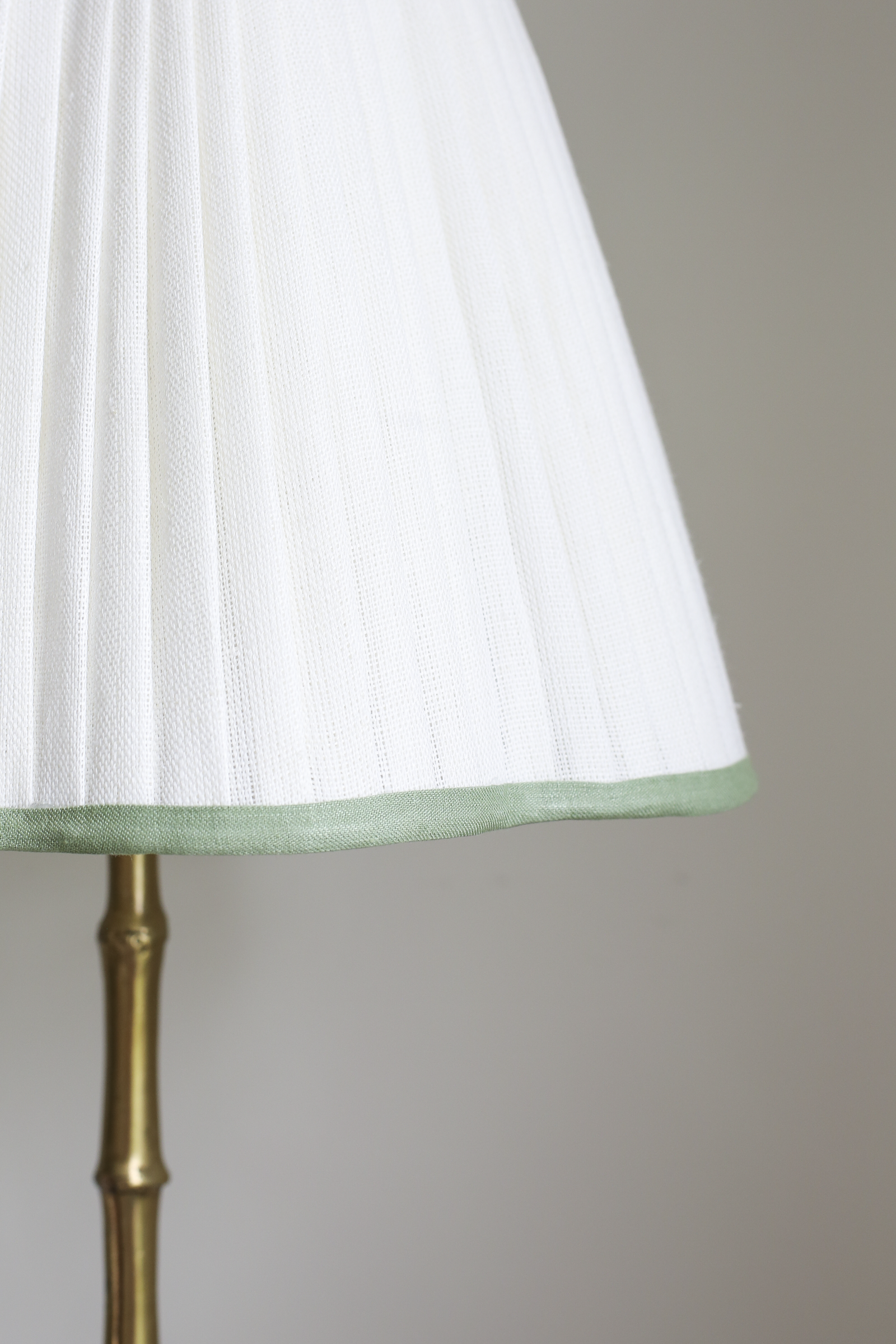 OTTILIE LAMPSHADE WITH SAGE TRIM