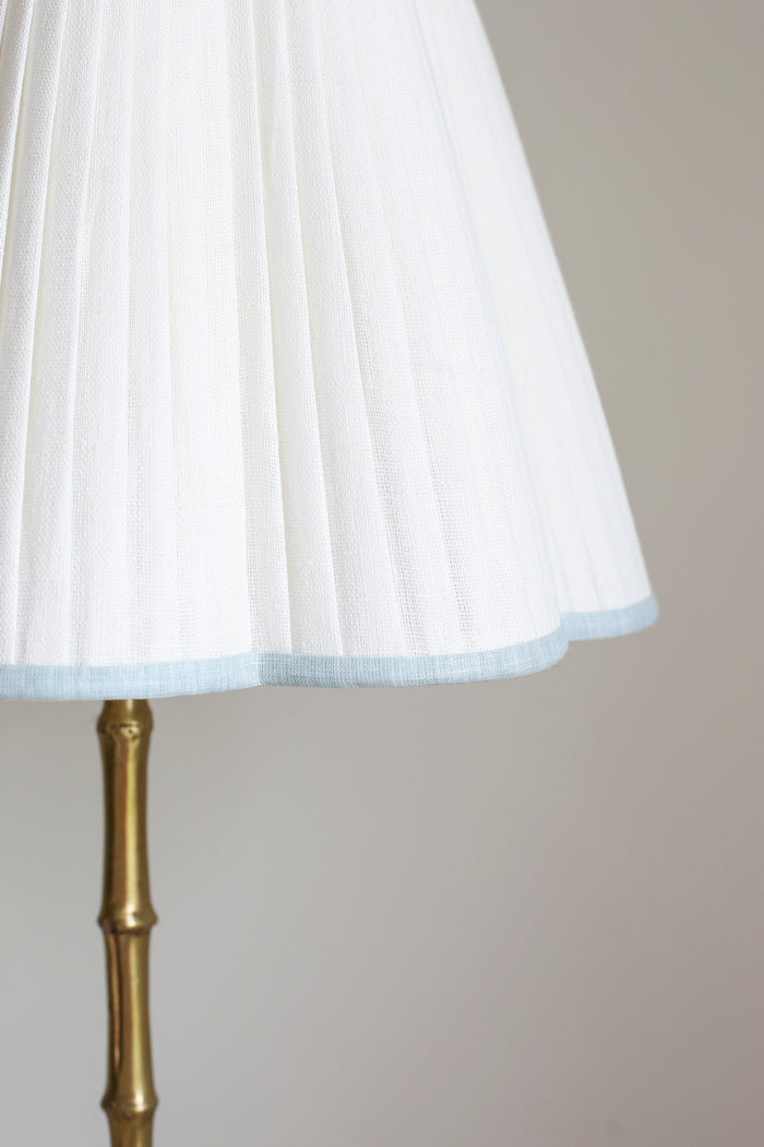 Patton House - linen block printed lampshades, lamps, cushions