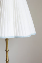 Load image into Gallery viewer, OTTILIE LAMPSHADE WITH BLUEBELL TRIM - CANDLE CLIP

