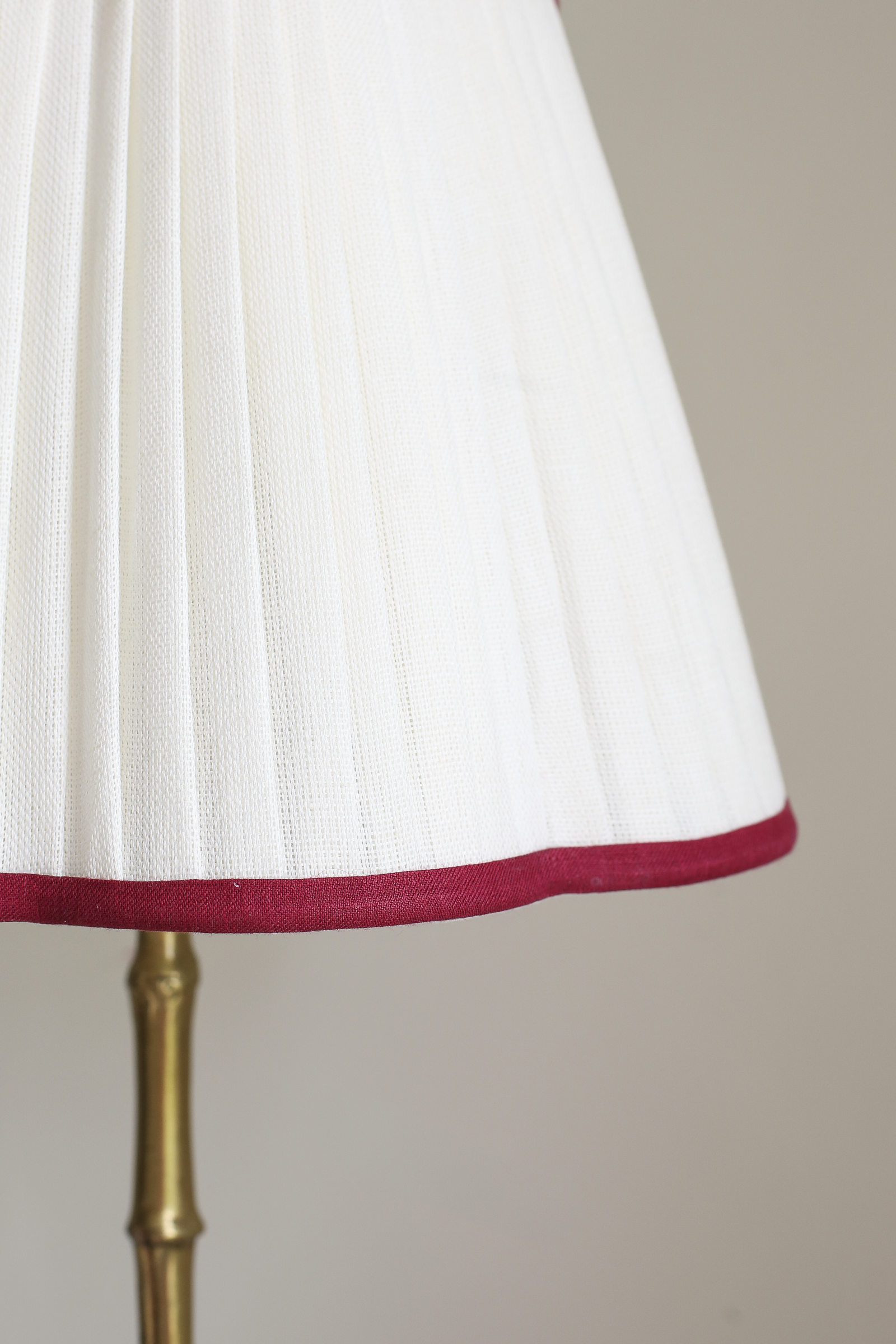 OTTILIE LAMPSHADE WITH RUBY TRIM