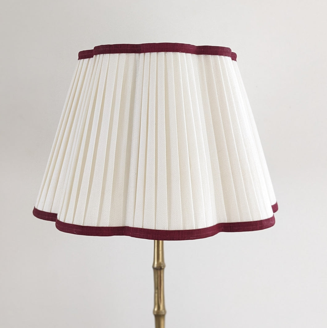 OTTILIE LAMPSHADE WITH RUBY TRIM