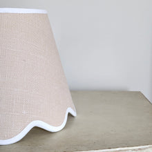 Load image into Gallery viewer, JUTE LAMPSHADE WITH AN IVORY TRIM
