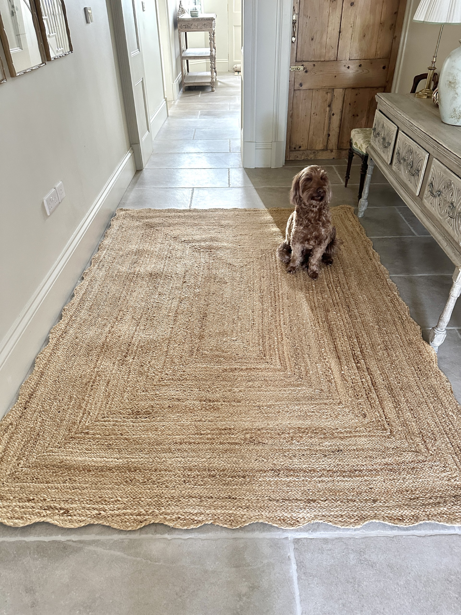 WAVY JUTE RUG  8ft x 6ft