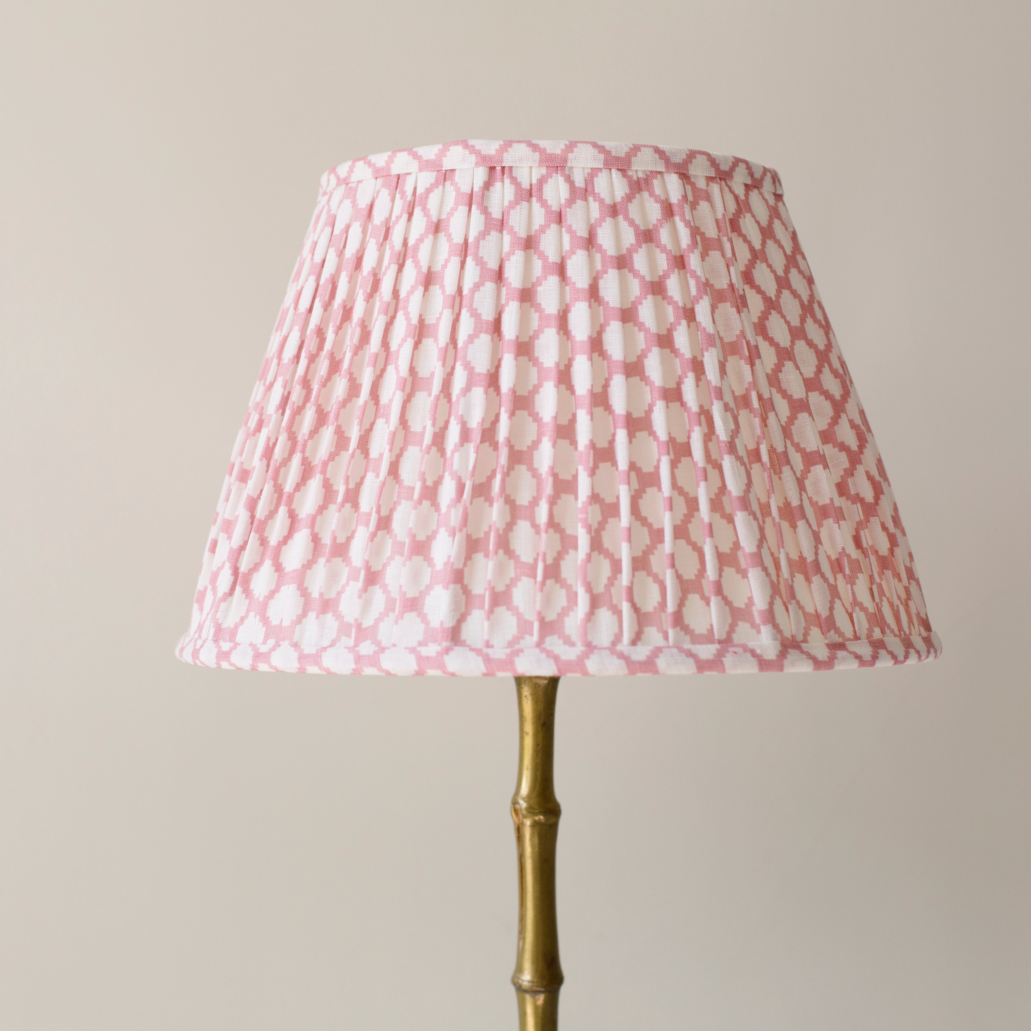 BLOCK PRINT LINEN LAMPSHADE IN ROSE – Patton House