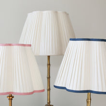 Load image into Gallery viewer, OTTILIE LAMPSHADE WITH NAVY TRIM
