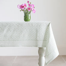 Load image into Gallery viewer, JEMIMA TABLECLOTH IN BLUEBELL- MEDIUM
